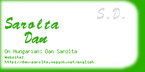 sarolta dan business card